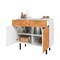 Manhattan Comfort Liam Sideboard in White and Wood SB-311AMC246 - alternate 8